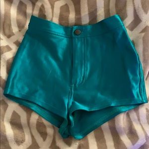 American Apparel High-Waisted Disco Shorts